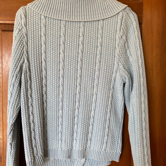Blue Willis light blue button up sweater - Picture 4 of 4